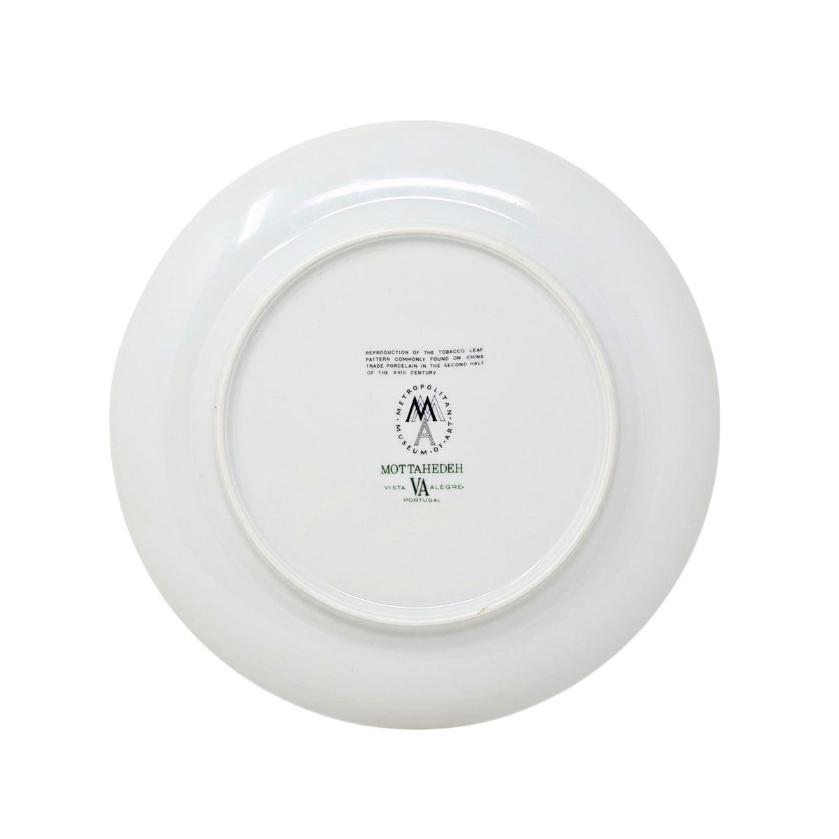 Mottahedeh x MMA Tobacco Leaf Salad/Dessert Plate, 8.75", Vista Alegre Portugal