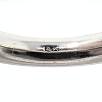 Vintage 14K White Gold 4.1mm Channel Set Pearl Eternity Band Ring, Size 7