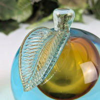 1950’s Murano Sommerso Glass 5" & 7" Fruit Bookends/Sculptures, Alfredo Barbini