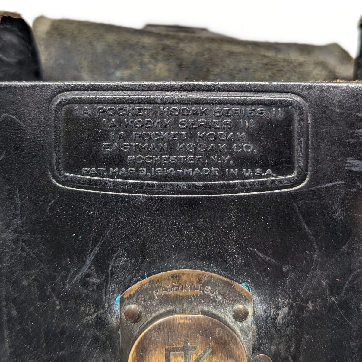 Antique 1915 Goodwin 1A Folding Camera in Kodak Case Whittier College Seal