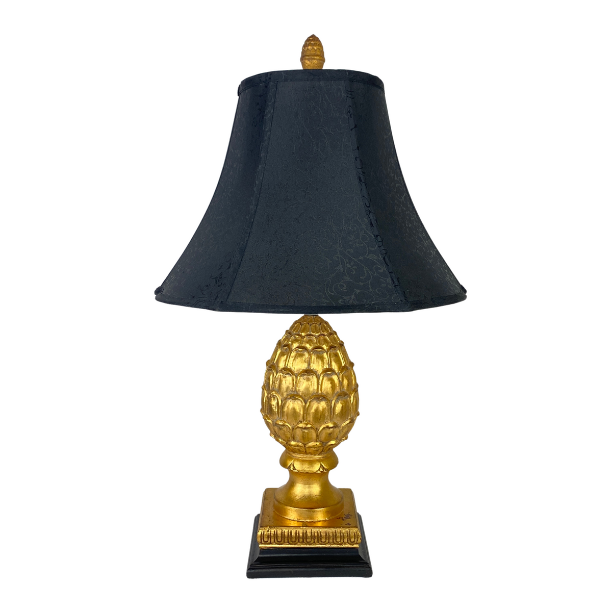 Hollywood Regency Gilt Artichoke Lamp