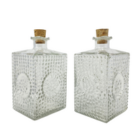 Mid-Century Modern Beaded Glass Decanters (Pair)