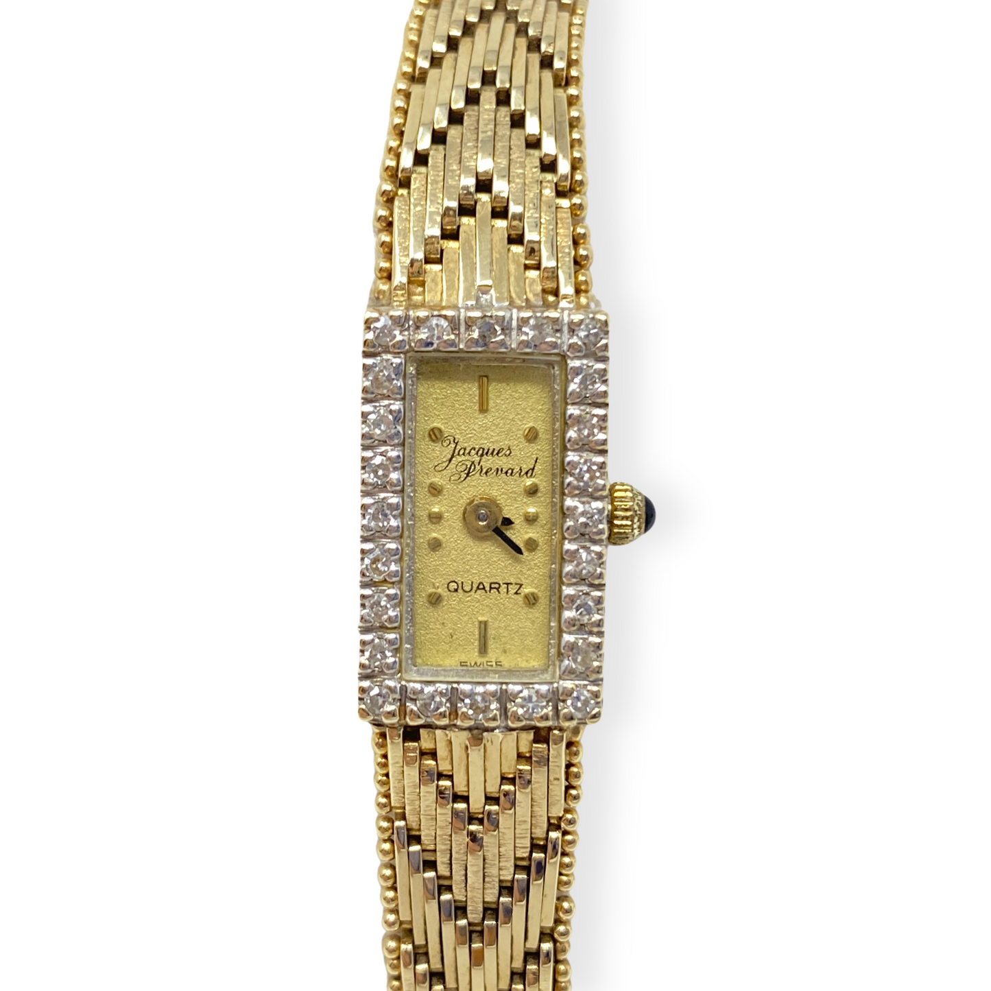 Jacques Prevard 14K Gold & Diamond Lady's Quartz Watch