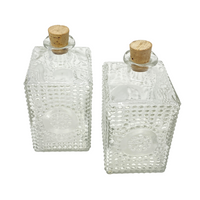 Mid-Century Modern Beaded Glass Decanters (Pair)