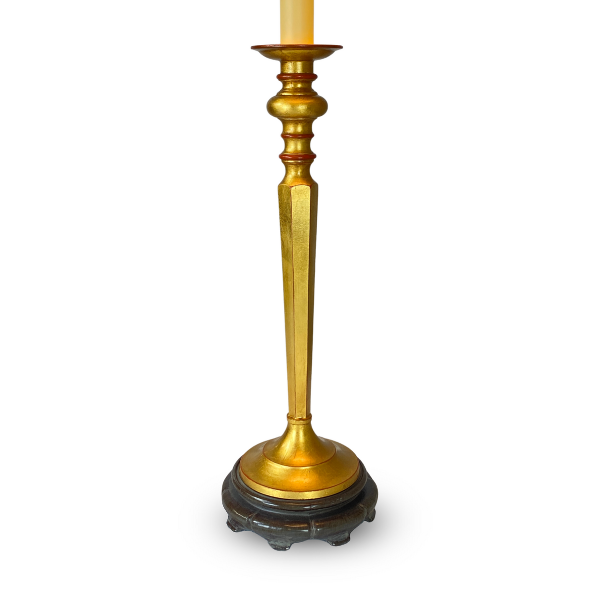 Italian Florentine Candlestick Lamp