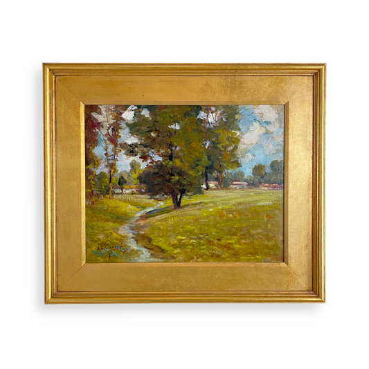 J. Louise Condit Impressionist Oil on Canvas Landscape