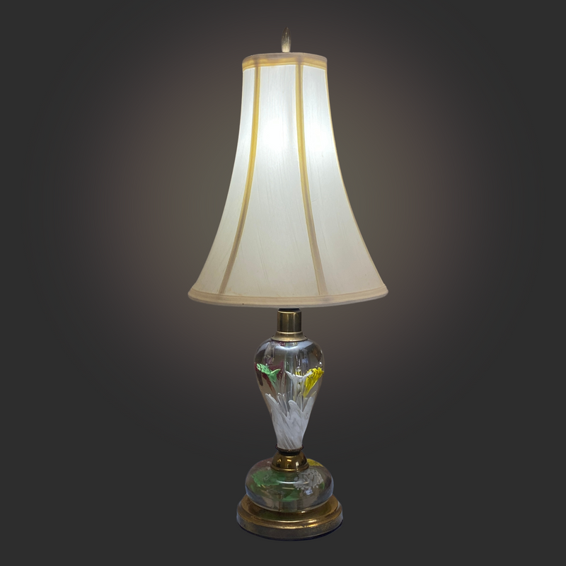 St. Clair Glass Paperweight Lamp