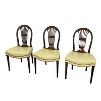 Restored Antique Handmade Louis XVI Style Dining Chairs (5)