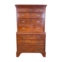 18th Century George I Walnut 2pc Chest on Chest