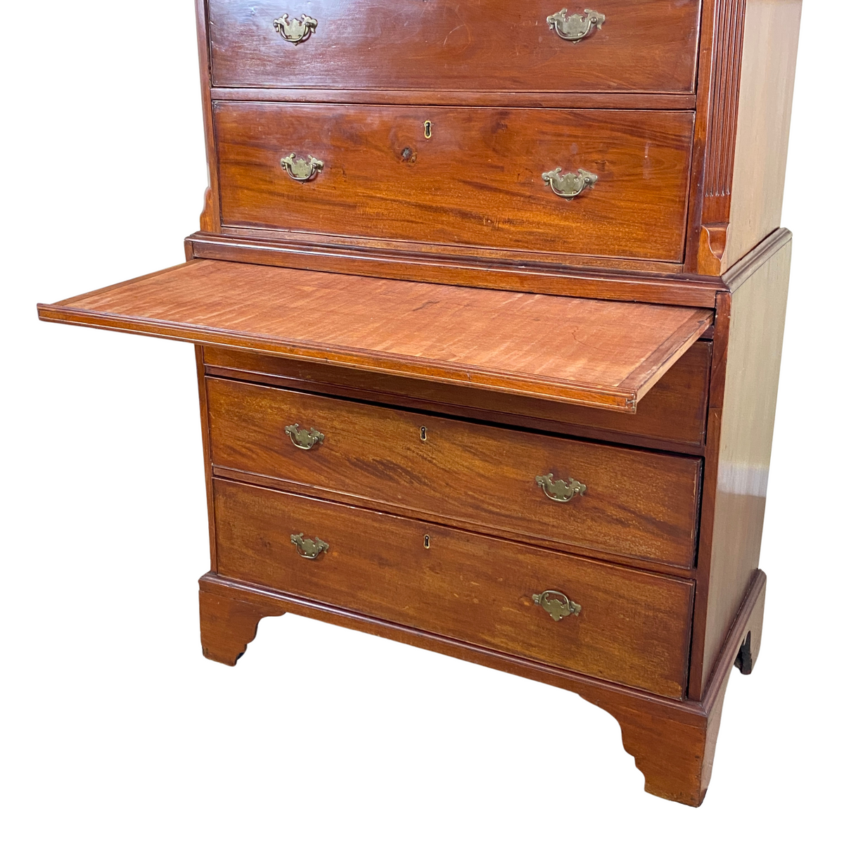 18th Century George I Walnut 2pc Chest on Chest