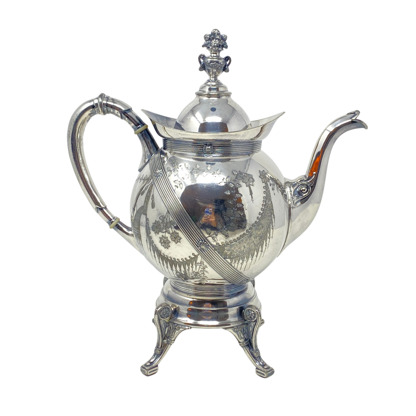 Reed & Barton Victorian Silver Plate 8pc Tea & Coffee Set