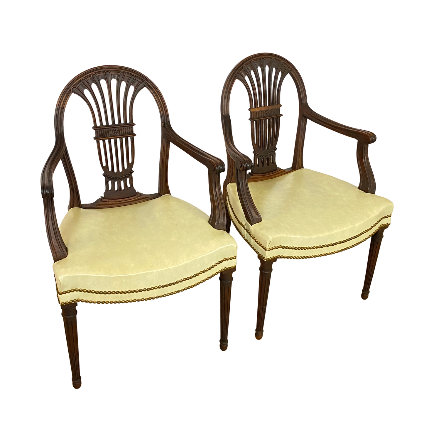 Restored Antique Handmade Louis XVI Style Dining Chairs (5)