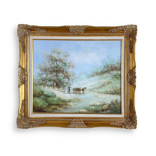 Henri DuBois Impressionist Lanscape Oil on Canvas