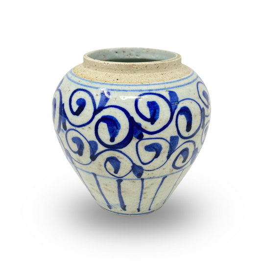 Antique Chinese Blue & White Ginger Jar