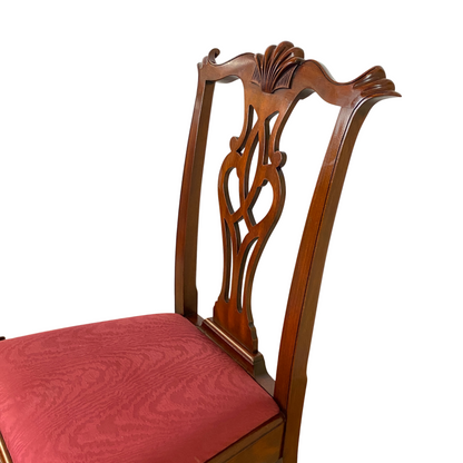 Henkel Harris 1992 #1125/112A Mahogany Claw Foot Dining Chairs (8)