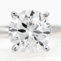 Leo Schachter 1.0ct 14K/Platinum Natural Diamond Solitaire Ring - Size 5