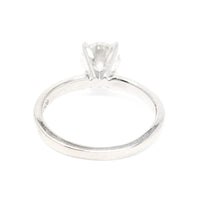 Leo Schachter 1.0ct 14K/Platinum Natural Diamond Solitaire Ring - Size 5