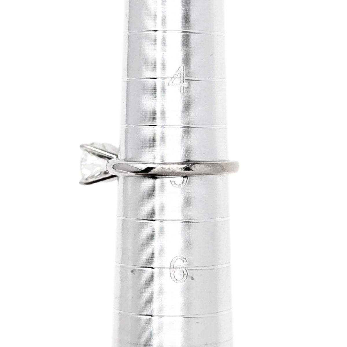 Leo Schachter 1.0ct 14K/Platinum Natural Diamond Solitaire Ring - Size 5