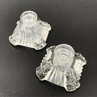 Vintage Czech Perfume Crystal Bottles (Pair)