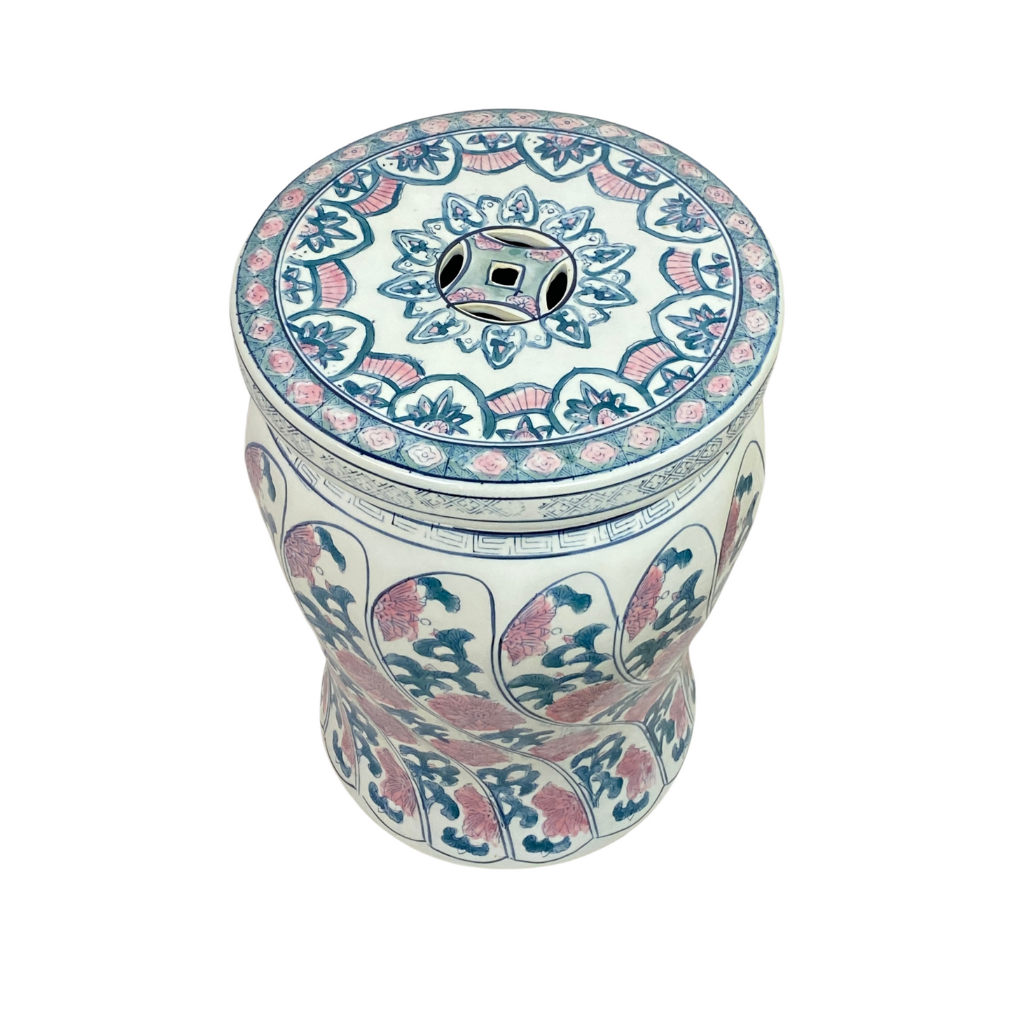 Vintage Chinese Porcelain Hand Painted Garden Stool
