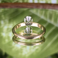 Vintage 14K Gold .57ct Diamond Solitaire Ring - Size 5.75