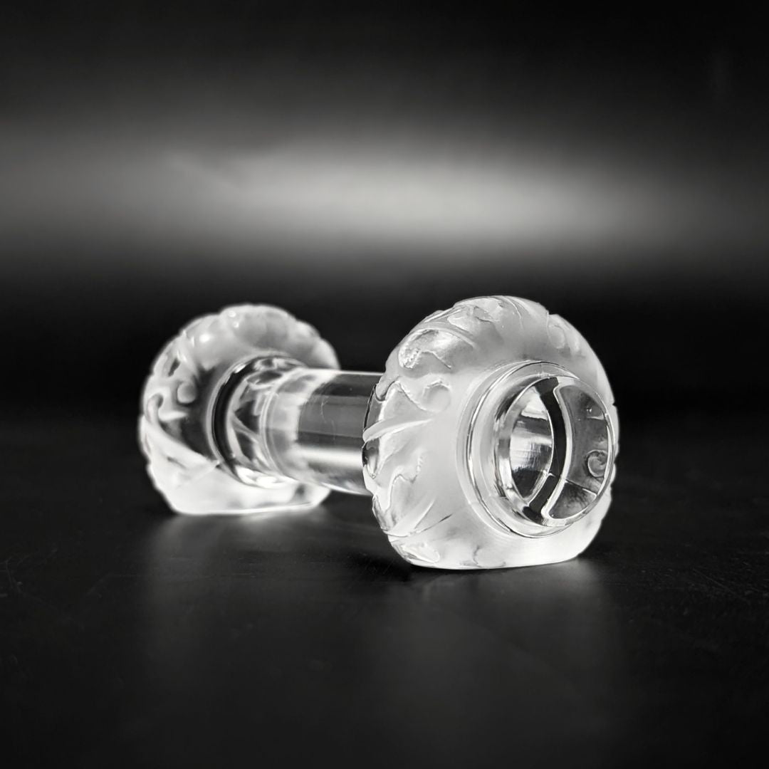 Lalique France "Saint Hubert" Crystal Knife Rest