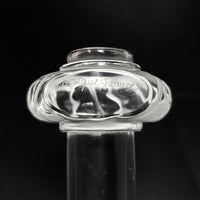 Lalique France "Saint Hubert" Crystal Knife Rest