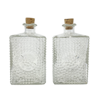 Mid-Century Modern Beaded Glass Decanters (Pair)