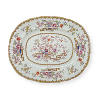 Ashworth Bros. Hanley Golden Chinoiserie Ironstone 10.5" Tray