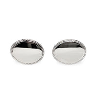 Vintage Dolan Bullock Sterling Silver Signet Oval Cufflinks - NOS in Original Box