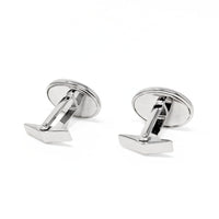 Vintage Dolan Bullock Sterling Silver Signet Oval Cufflinks - NOS in Original Box