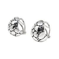 John Hardy Sterling Silver Kali Pebble Huggie Hoop Earrings