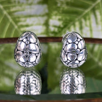John Hardy Sterling Silver Kali Pebble Huggie Hoop Earrings