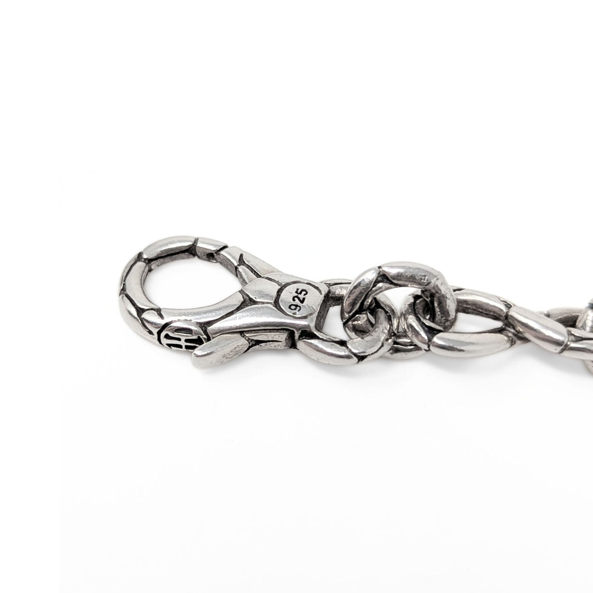 John Hardy Heritage Kali Pebble Sterling Silver 16" Station Necklace - 52g