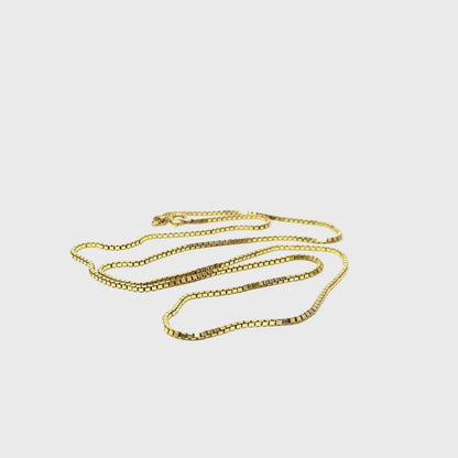 Italian 18K Gold 23" 1.6mm Box Chain