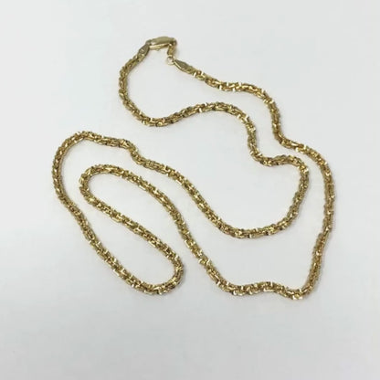 14K Gold 22" Israel Chain Necklace