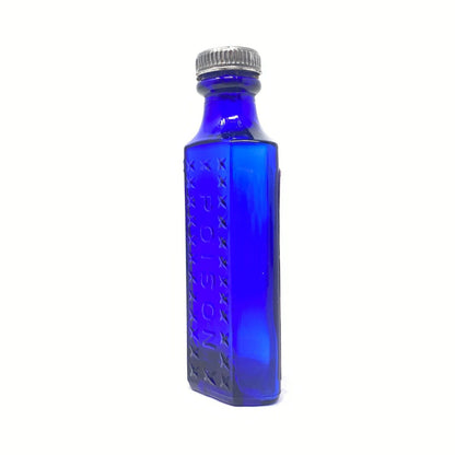 Antique Cobalt Blue 2oz. Carbolic Acid Canadian Poison Bottle