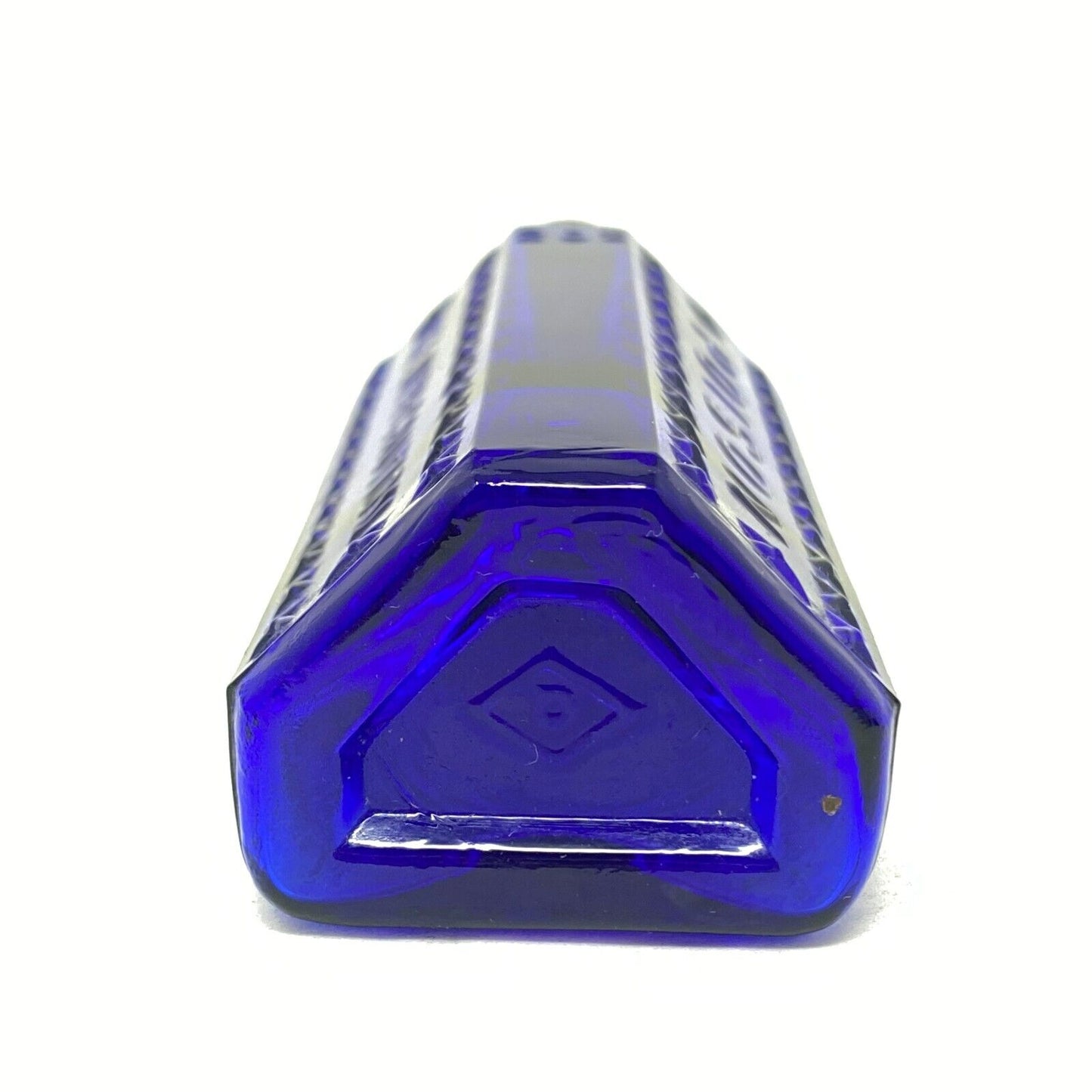 Antique Cobalt Blue 2oz. Carbolic Acid Canadian Poison Bottle