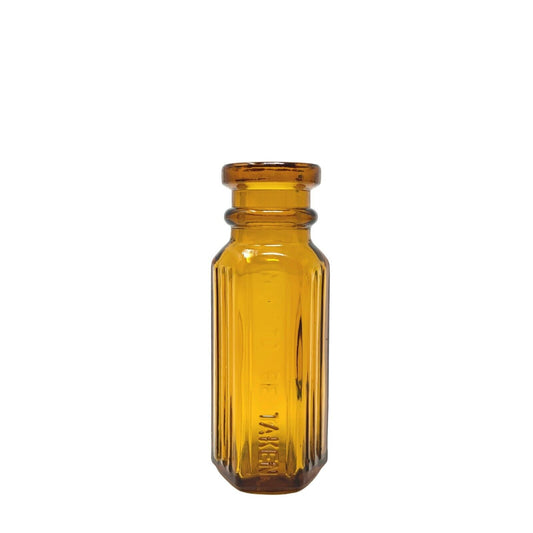 Antique GMA Mark Australian Amber Glass Poison KH-108 Bottle