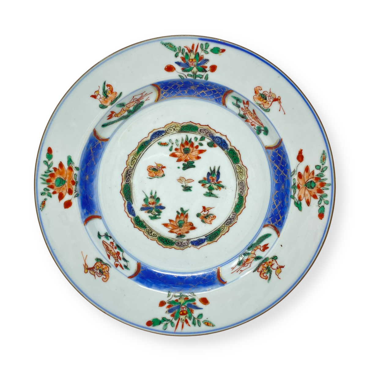 17th C. Chinese Kangxi Famille Verte 9" Plate