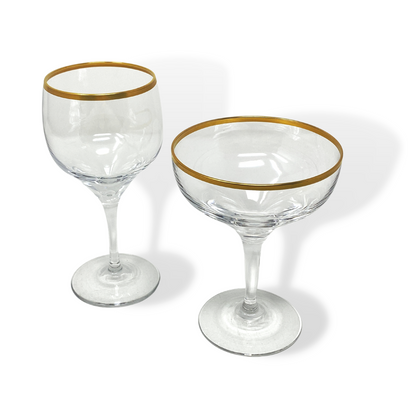Vintage Lenox “Laurent” White Wine & Champagne Glasses (Set of 24)