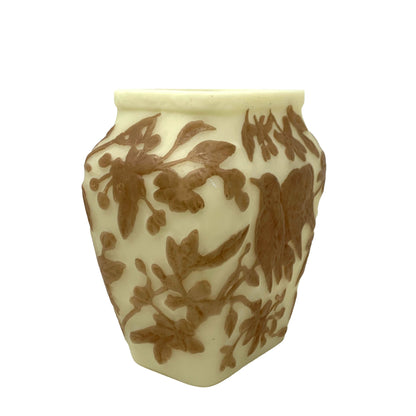Phoenix/ Consolidated Art Glass Lovebirds Vase