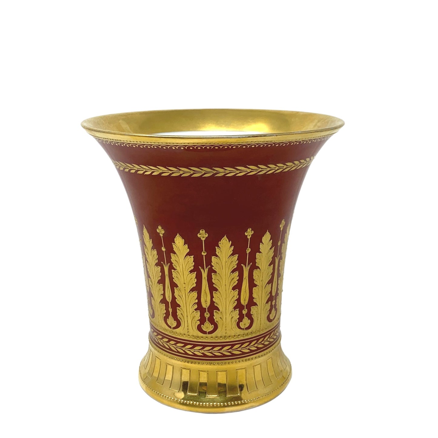 Dresden Gold-Encrusted Flared Vase