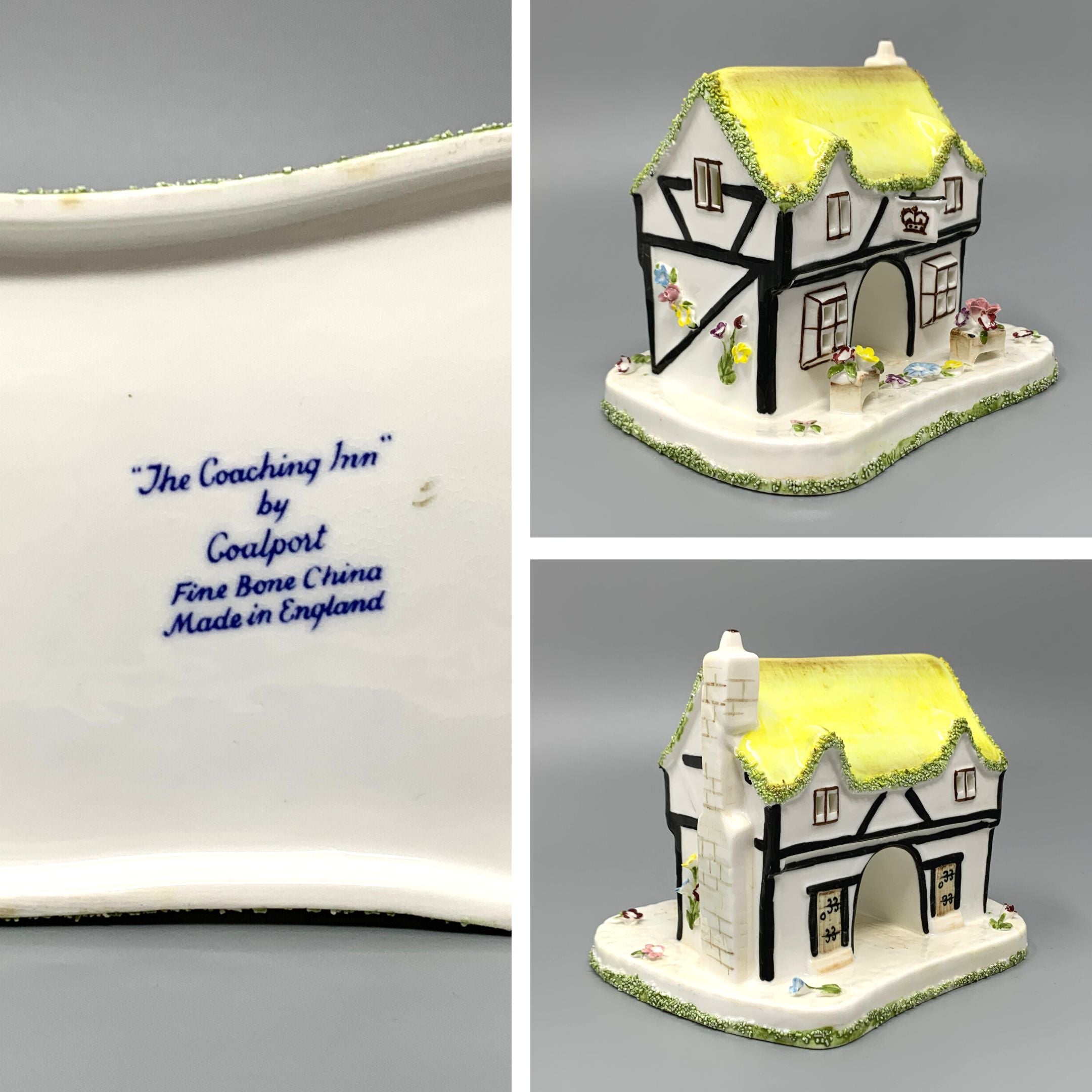 The Watermill by Coalport fine outlet bone China. Made in England.