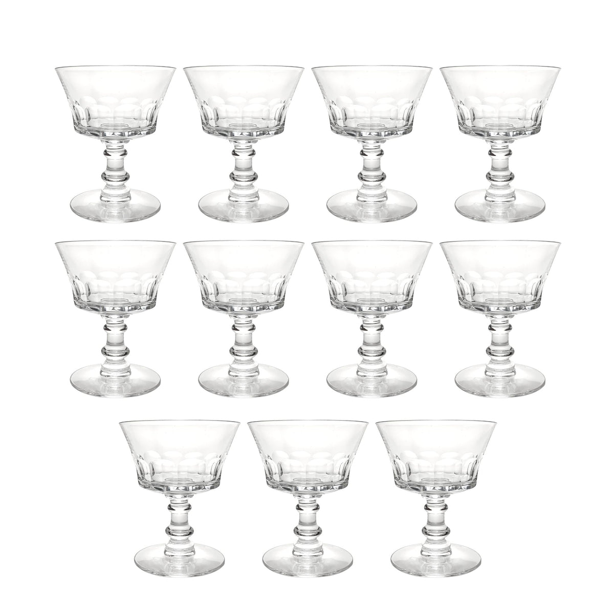 Fostoria "Dolly Madison" Low Sherbet Glasses (11)