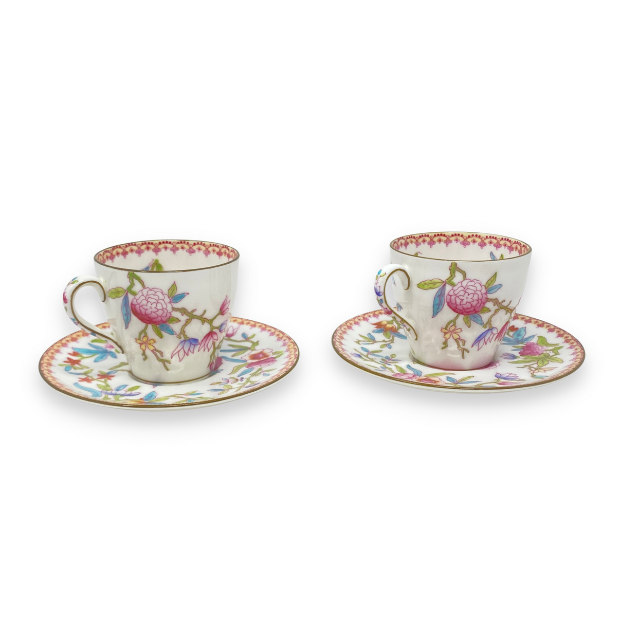 Royal Doulton "Ito E2929" Demitasse Cups & Saucers (Pair) Goodman's
