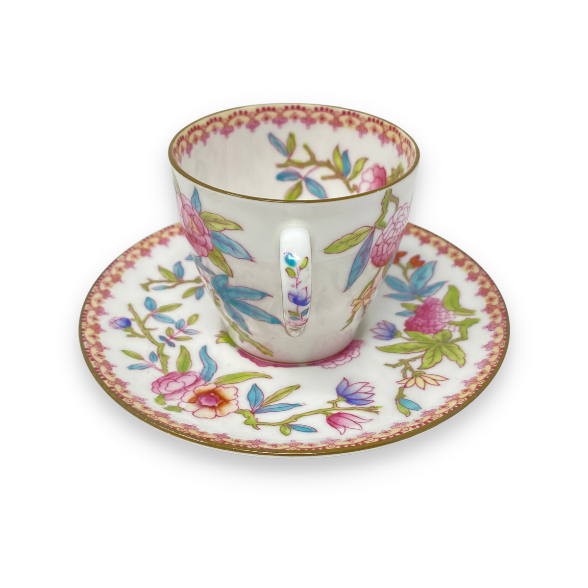 Royal Doulton "Ito E2929" Demitasse Cups & Saucers (Pair)