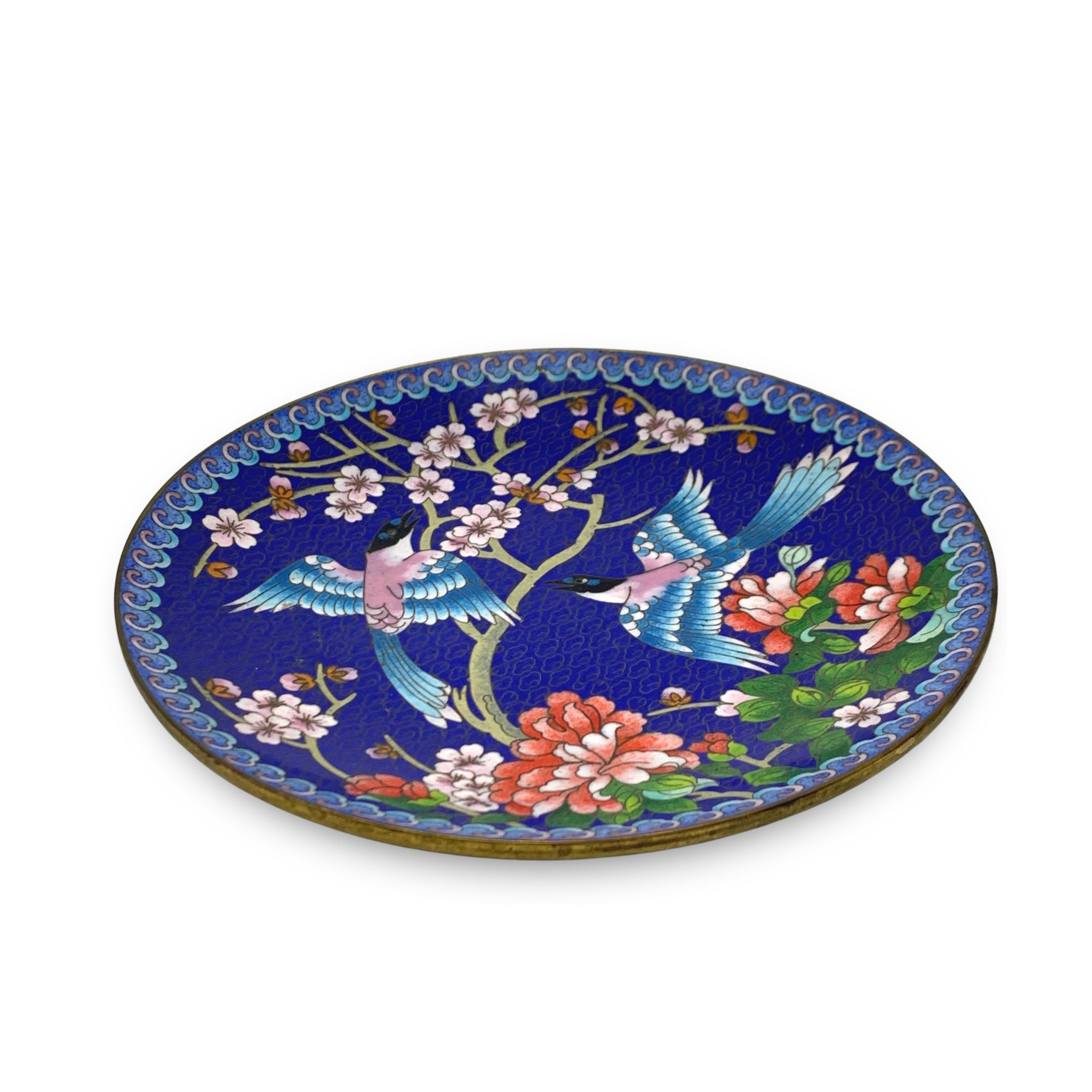 Cheapest Chinese cloisone winged jewels plate