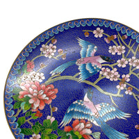 Ching-t'ai-Ian Artist Workshop "Azure-Winged Magpie" Cloisonné Plate