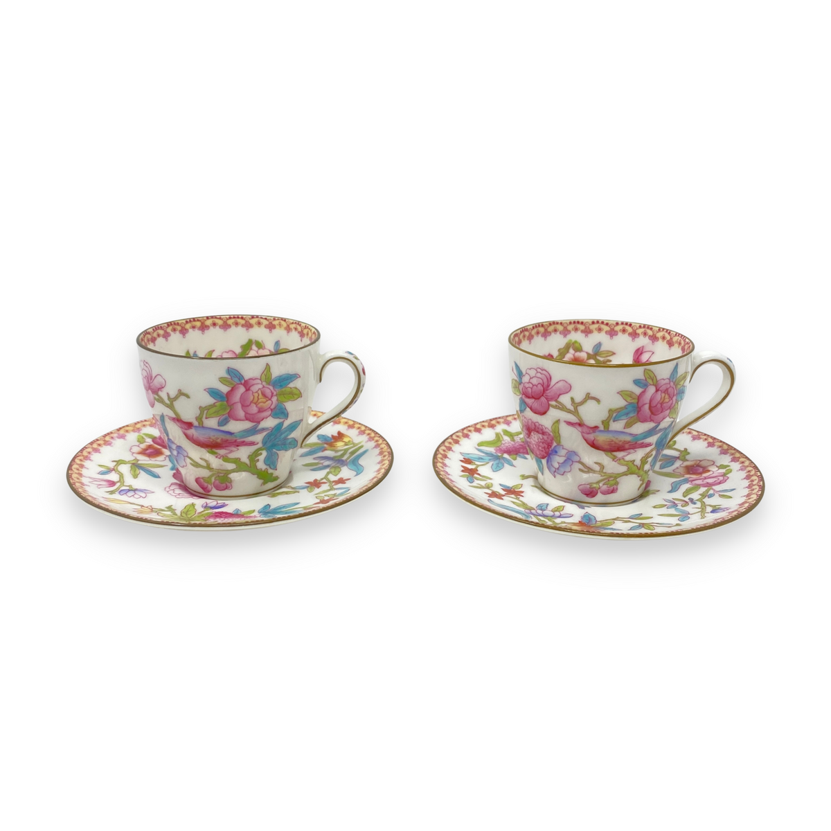 Royal Doulton "Ito E2929" Demitasse Cups & Saucers (Pair)